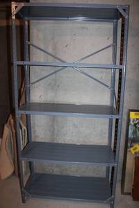 lot 224 image: Metal 4-Shelf Garage Storage Rack