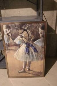 lot 247 image: Framed Artwork Print of Degas Ballerinas
