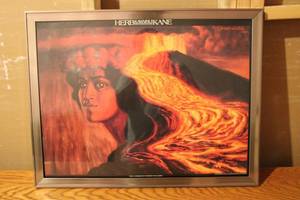 lot 278 image: Framed Herb Kawainui Kane Lava Flow Artwork Print
