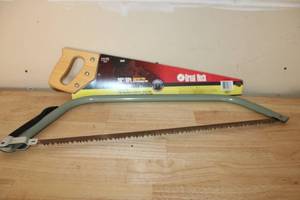 lot 284 image: Great Neck 20 Inch Aggressive Tooth Hand Saw with Bow Saw