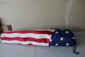lot 317 image: Northwest Territory Stars and Stripes Padded Armchair with Carrying Case