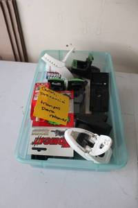 lot 349 image: Assorted Mouse Traps and Bait Kit in Storage Bin