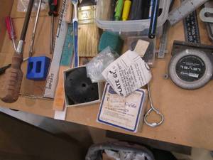 lot 204 image: Lot of Craftsman chisels and punche...