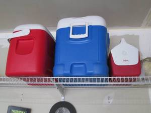 lot 273 image: Various sized Igloo Coolers...