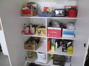 lot 301 image: All products inside very large cabi...