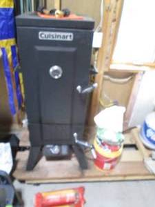 lot 310 image: Cuisinart gas smoker, misc wood fla...