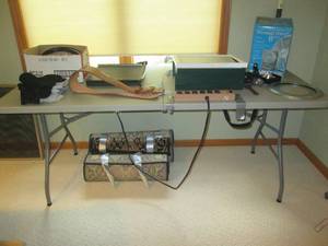 lot 29 image: 6ft Lifeproof style folding table, ...