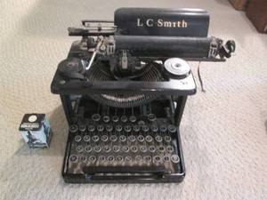 lot 30 image: Vintage LC Smith Manual typewriter...