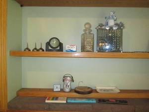 lot 38 image: Vintage cut glass decanter, miniatu...