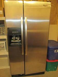 lot 44 image: Stainless steel front refrigerator ...