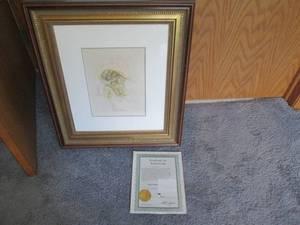 lot 67 image: An original wood engraving by Salva...