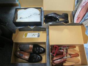 lot 85 image: Mens dress shoes and sneakers Size...
