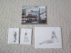 lot 103 image: Lot of figure sketches and prints...
