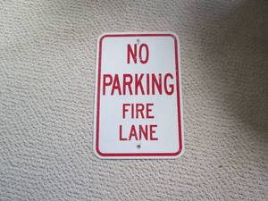 lot 116 image: No parking fire lane sign...