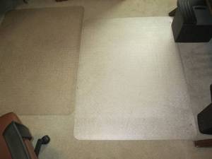 lot 132 image: Pair of 47x36in office floor protec...