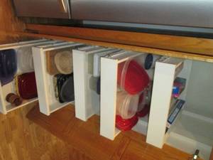 lot 344 image: Contents of cupboard including kitc...
