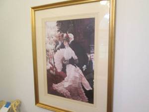 lot 352 image: Large framed print...