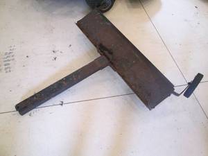 lot 166 image: Pull behind lawn and garden dethatc...