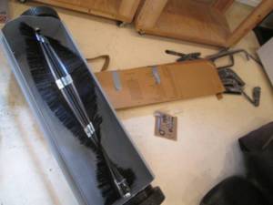 lot 167 image: Pull-Behind Lawn sweeper with frame...