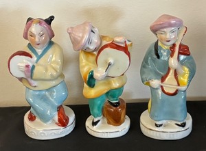 lot 77 image: Set of 3 Vintage Occupied Japan Musician Figurines