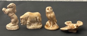 lot 100F image: Set of 4 Wade England Whimsies Miniature Animal Figurines