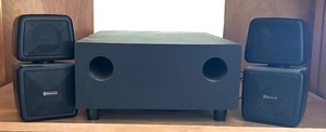 lot 163 image: Sherwood SP-250 Subwoofer with 2 Speakers