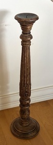 lot 194 image: Vintage Wooden Candle Holder