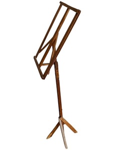 lot 25 image: Primitive Wooden Childs Music Stand