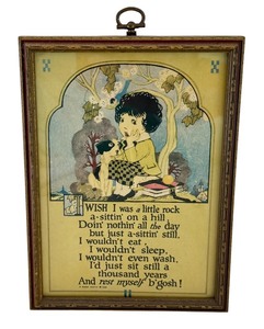 lot 266 image: Vintage 1925 Framed Buzza Motto Print