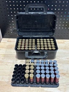 lot 69 image: Shell Box and 12 Gauge Empties