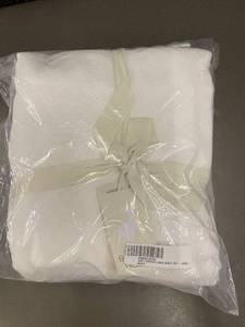 lot 64 image: 100% French Linen King Sheet Set in White