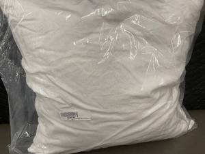 lot 76 image: French Linen Decorative Throw Pillow 20 Inch White