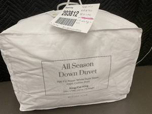 lot 89 image: Bokser Home All Season Down Duvet KingCal King 700 Fill Power