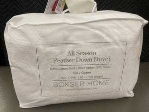 lot 14 image: Bokser Home All Season Feather Down Duvet FullQueen