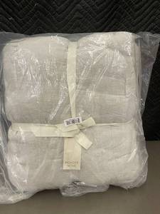 lot 97 image: BOKSER HOME Linen TwinTwin XL Comforter and Sham Set