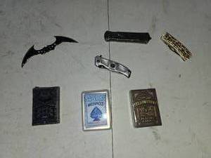 lot 60 image: knifes and cards