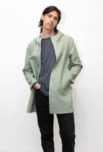 lot 82 image: Stutterheim Stockholm Raincoat Khaki Green