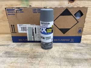 lot 92 image: Lot of 12 - Granite, Rust-Oleum American Accents 2X Ultra Cover Satin Spray Paint- 12 oz