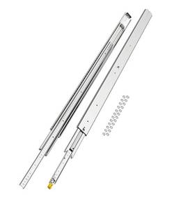 lot 100 image: VEVOR Heavy Duty Drawer Slides, 1 Pair 60inch Locking Drawer Slides, 500lbs Load Capacity