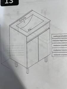 lot 129 image: Bathroom Vanity