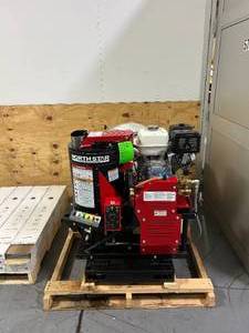 lot 74 image: NORTHSTAR Hot Water Pressure Washer Skid with Wet Steam, 3000 PSI, 4 GPM, Honda Engine, 100-Gal. Water Tank ($5,299.99)