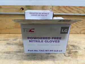 lot 186 image: TAC Powdered Free Nitrile Gloves