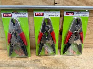 lot 203 image: Lot of 3 URIAH - 500AMP Booster Cable Clamps