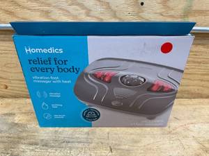 lot 215 image: Homedics Vibration Foot Massager with Heat Gray