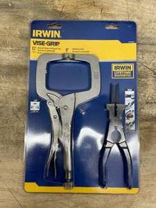 lot 233 image: Irwin 2 pc. 11 C-Clamp, 8 Mig Welding Clamp (08282512)