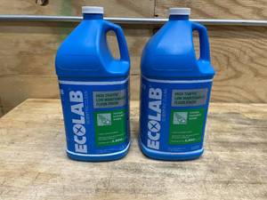lot 257 image: Lot of 2 - ECOLAB 1 Gal. High Traffic Low Maintenance Non Slip Floor Finish