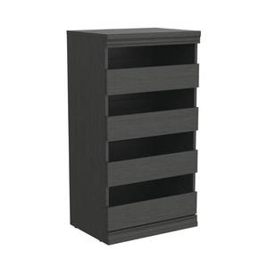 lot 271 image: DESIGNERS IMAGE 21W Charcoal Wooden Closet Adjustable 2-Shelf Open Cabinet,  21W Charcoal Wooden Closet 4-Drawer Cabinet (incomplete)