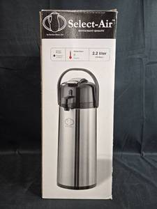 lot 65 image: Select-Air 2.2 Liter Stainless Steel Airpot by Service Ideas