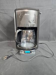 lot 74 image: Krups Programmable Coffee Maker with Glass Carafe