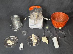 lot 102 image: Cuisinart Pro Classic Food Processor with Attachments and Basket